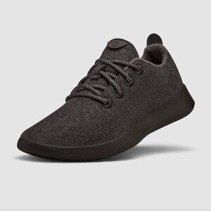AllBirds Women's Wool Runners in Natural Black (Black Sole), size 9